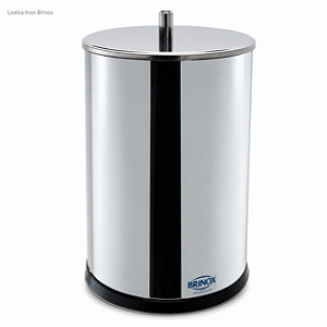 Lixeira Inox Com Tampa Brinox