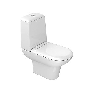 Bacia + caixa acopl Duomo Plus bco-