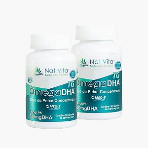 Kit 2un Ômega DHA TG 90 Cáps