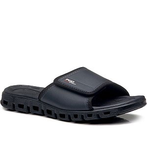 Chinelo Pegada Slide Em Microfibra Masculino Cor Azul Marinho