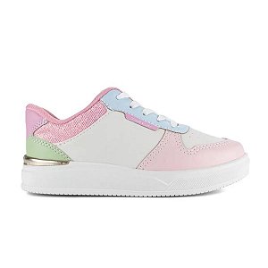 Tênis Pink Cats Flatform Infantil Feminino Colorido