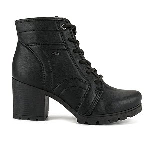 Bota Dakota Cano Curto Salto Bloco Feminino Cor Preto