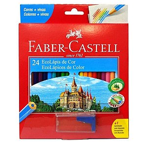 Lápis de cor Faber Castell EcoLápis 24 cores