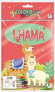 Colorir com Giz de Cera: Lhama - Todolivro