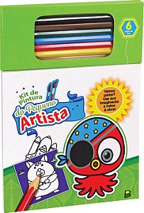 Livro Infantil Kit de Pintura do Pequeno Artista: Azul Todo Livro 1157060 -  Papelaria Criativa