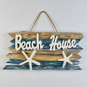 Enfeite Rústico Beach House Azul
