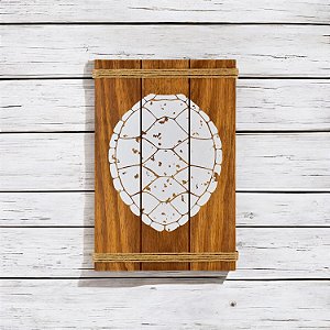 Quadro Casco de Tartaruga Marrom 35 cm