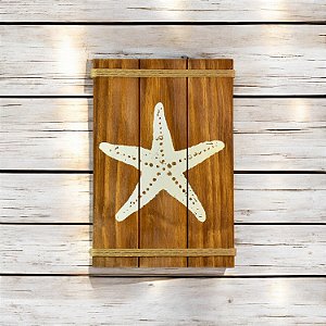 Quadro Estrela Marrom 35 cm