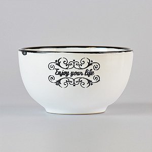 Bowl Life Branco em Cerâmica