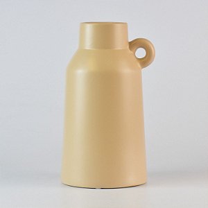 Vaso Garrafa Terracota Amarelo Grande