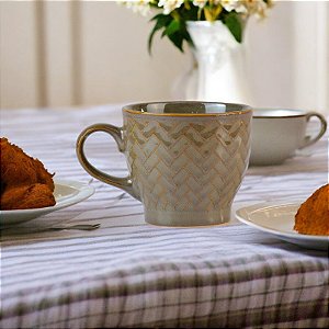 Caneca Trançada Marrom 300ml