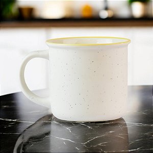 Caneca Granite Filete Amarelo