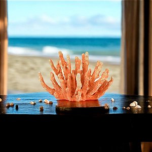 Enfeite Coral Laranja Pontas