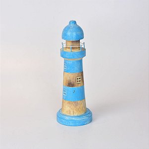 Enfeite Farol Turquesa 16cm