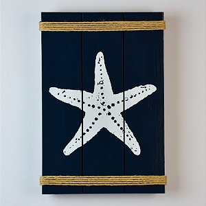 Quadro Estrela Azul Marinho 35 cm