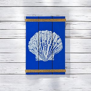 Quadro Concha Azul 35 cm