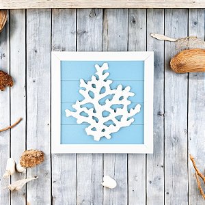 Quadro Náutico Coral Branco