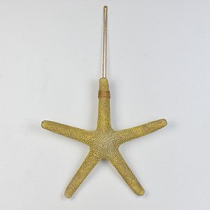 Enfeite Estrela do Mar Amarela 44 cm