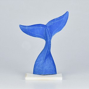 Enfeite Cauda de Baleia Azul Marinho