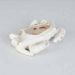 Caranguejo Aberto Ceramica Branco
