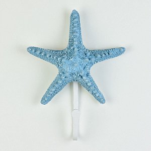 Cabideiro de Parede Estrela 20cm Azul