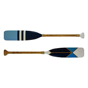 Jogo c/2 Remos Canadenses Branco e Tons de Azul 100cm
