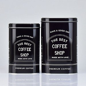 Jogo C/2 Latas Coffee Preto