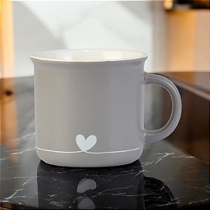 Caneca Love Cinza Linha 350 ml
