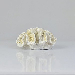 Enfeite Coral Branco em Resina 15 cm