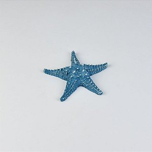 Enfeite Estrela Pequeno Azul em Resina