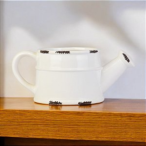 Vaso Regador Branco 11 cm em Cerâmica