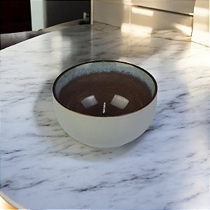 Tigela Cinza e Marrom 13 cm em Cerâmica