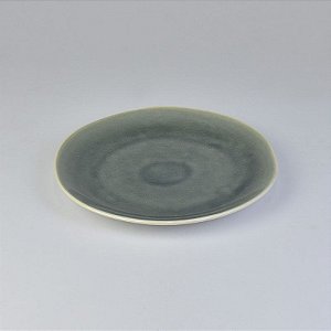 Prato Cinza 22 cm em Cerâmica Organic