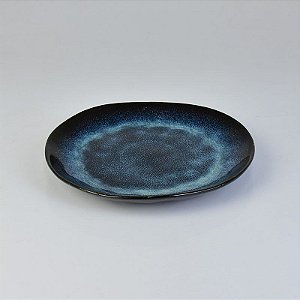 Prato Azul 20 cm em Cerâmica Organic