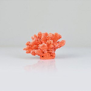 Enfeite Coral  Laranja 14 cm