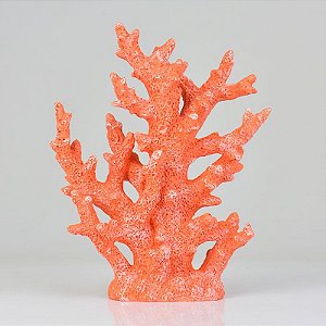 Enfeite Coral Árvore Grande Vermelho em Resina
