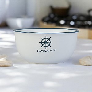 Bowl Ocean Branco Timão em Cerâmica