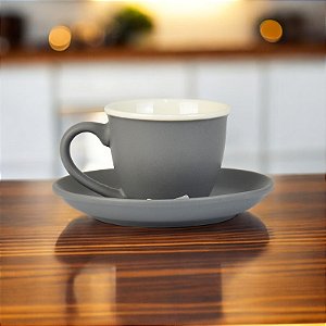 Xícara Colors Cinza Escura 100ml