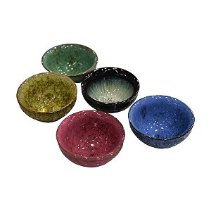 Mini Bowl Marmorizado Sortido em Cerâmica 100ml