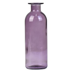 Vaso Transparente Roxo em Vidro