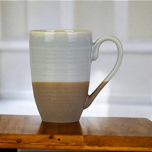 Caneca Cement Cinza em Cerâmica 450 ml