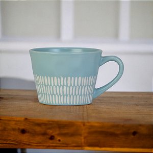 Caneca Azul Risk em Cerâmica