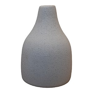 Vaso Branco Round em Cerâmica