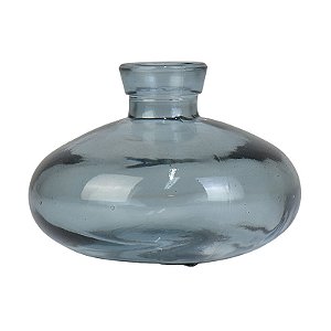 Mini Vaso Fumê Cinza em Vidro