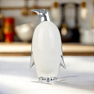 Enfeite Pinguim Grande em Cerâmica