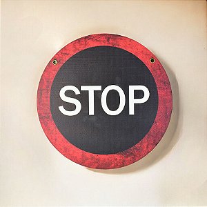 Placa Decorativa Stop