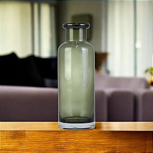 Vaso de Vidro Fumê