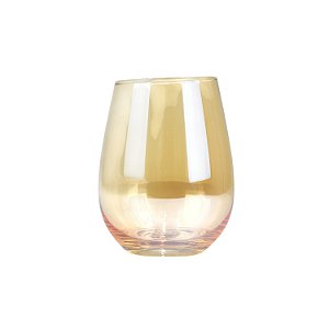 Copo Dourado em Vidro