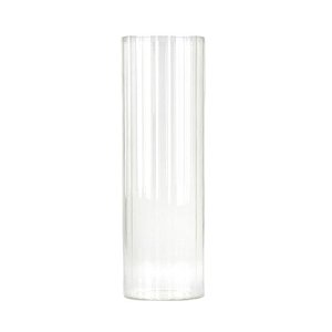 Vaso Transparente Linhas G em Vidro