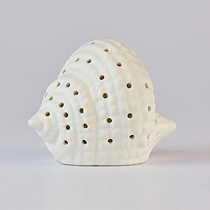 Luminaria Concha LED em Cerâmica